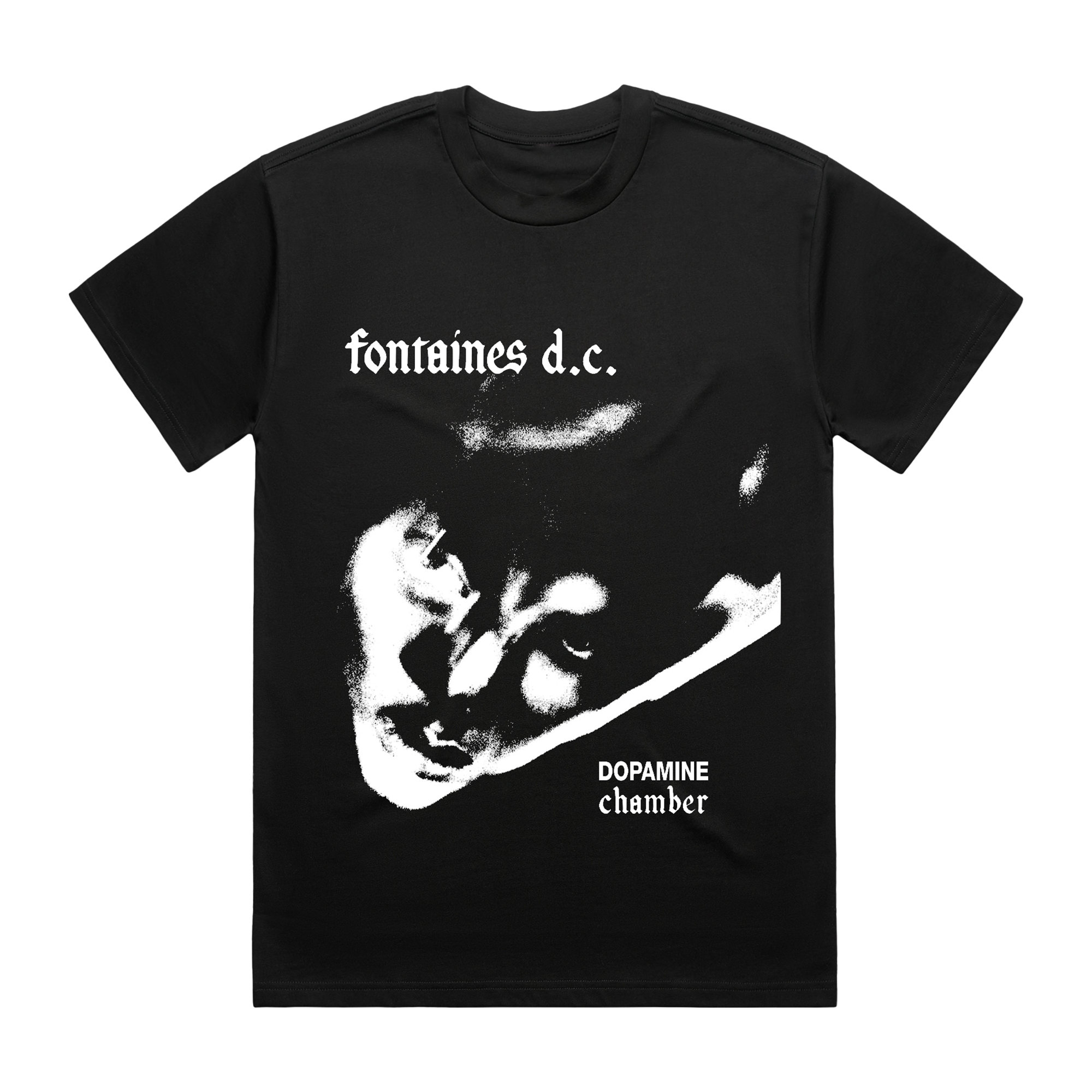 DOPAMINE CHAMBER | ONE COLOUR DC BLACK T-SHIRT – Fontaines D.C.