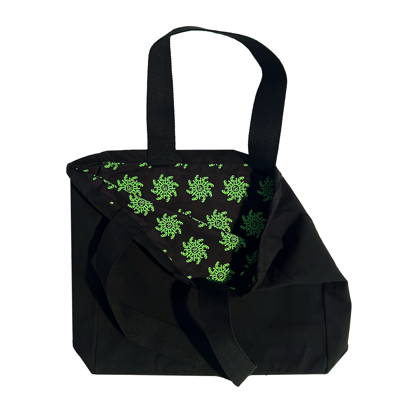 Spiral Monogram | Black Tote Bag