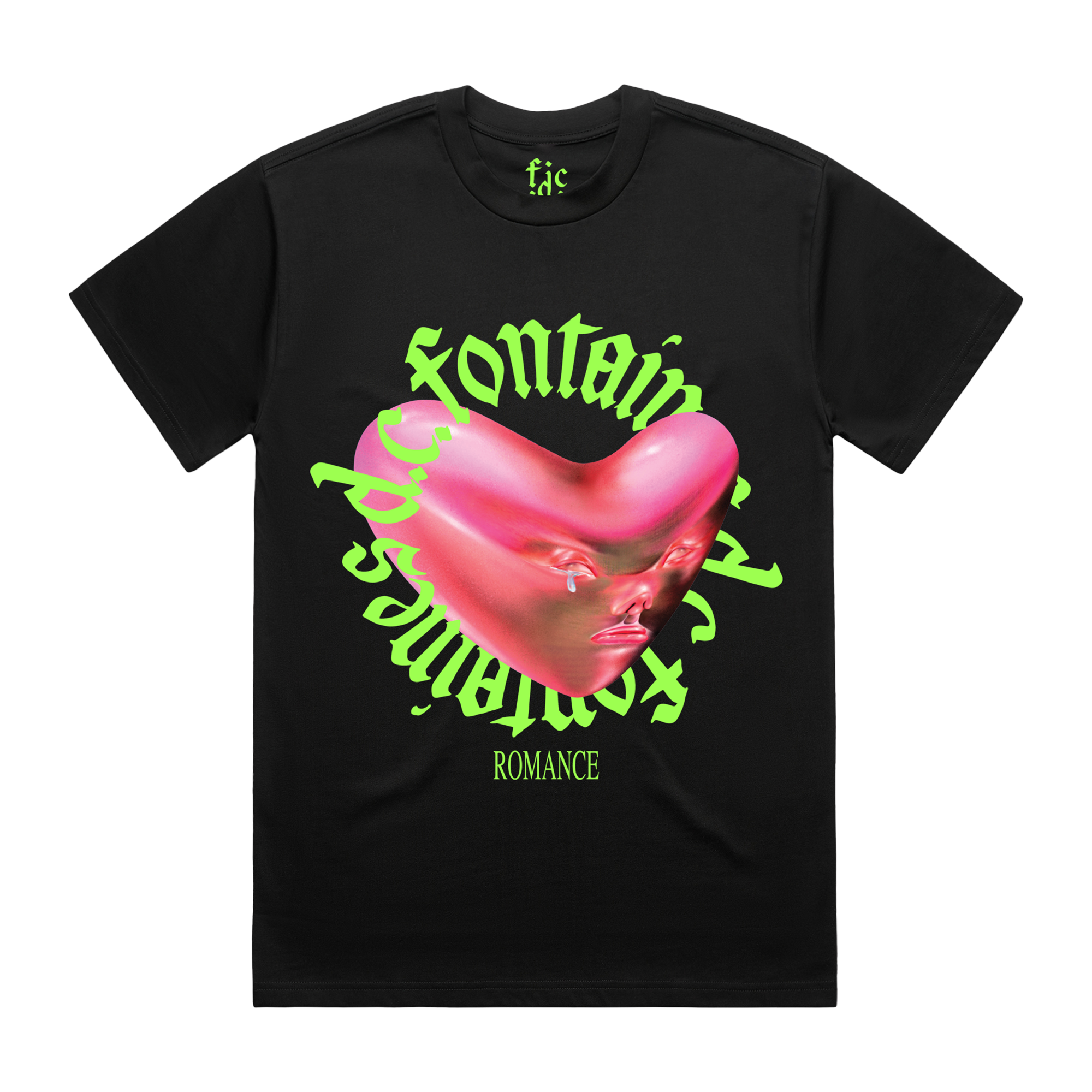 Romance Heart | Black T-Shirt