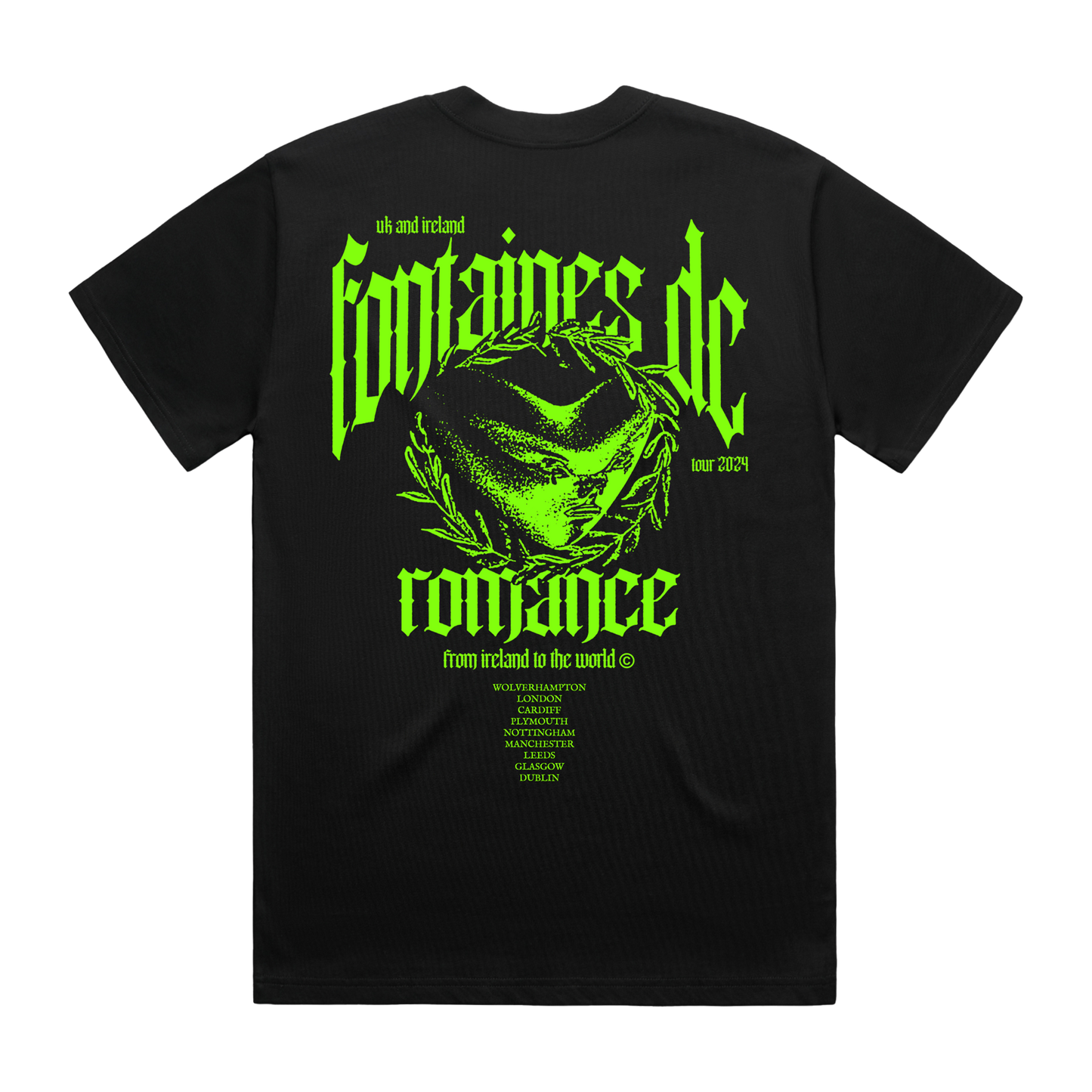 Fontaines D.C. UK & Ireland Tour Black T-Shirt