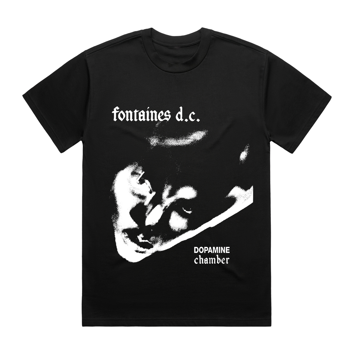 DOPAMINE CHAMBER | ONE COLOUR DC BLACK T-SHIRT – Fontaines D.C.