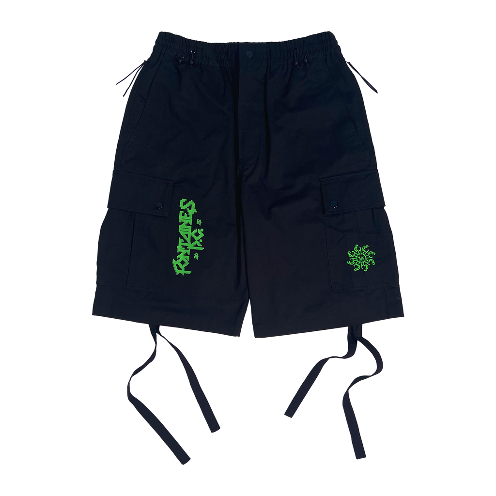 Spiral Monogram | Black Shorts