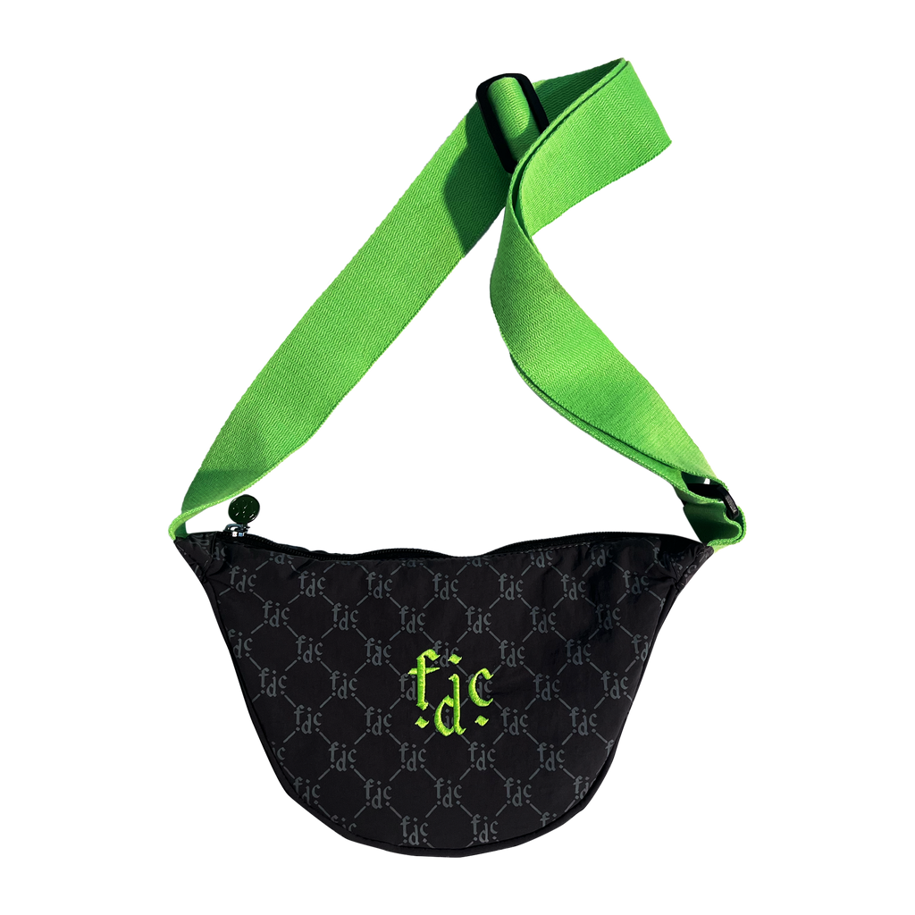 F.D.C. Monogram | Black & Green Cross Body Bag