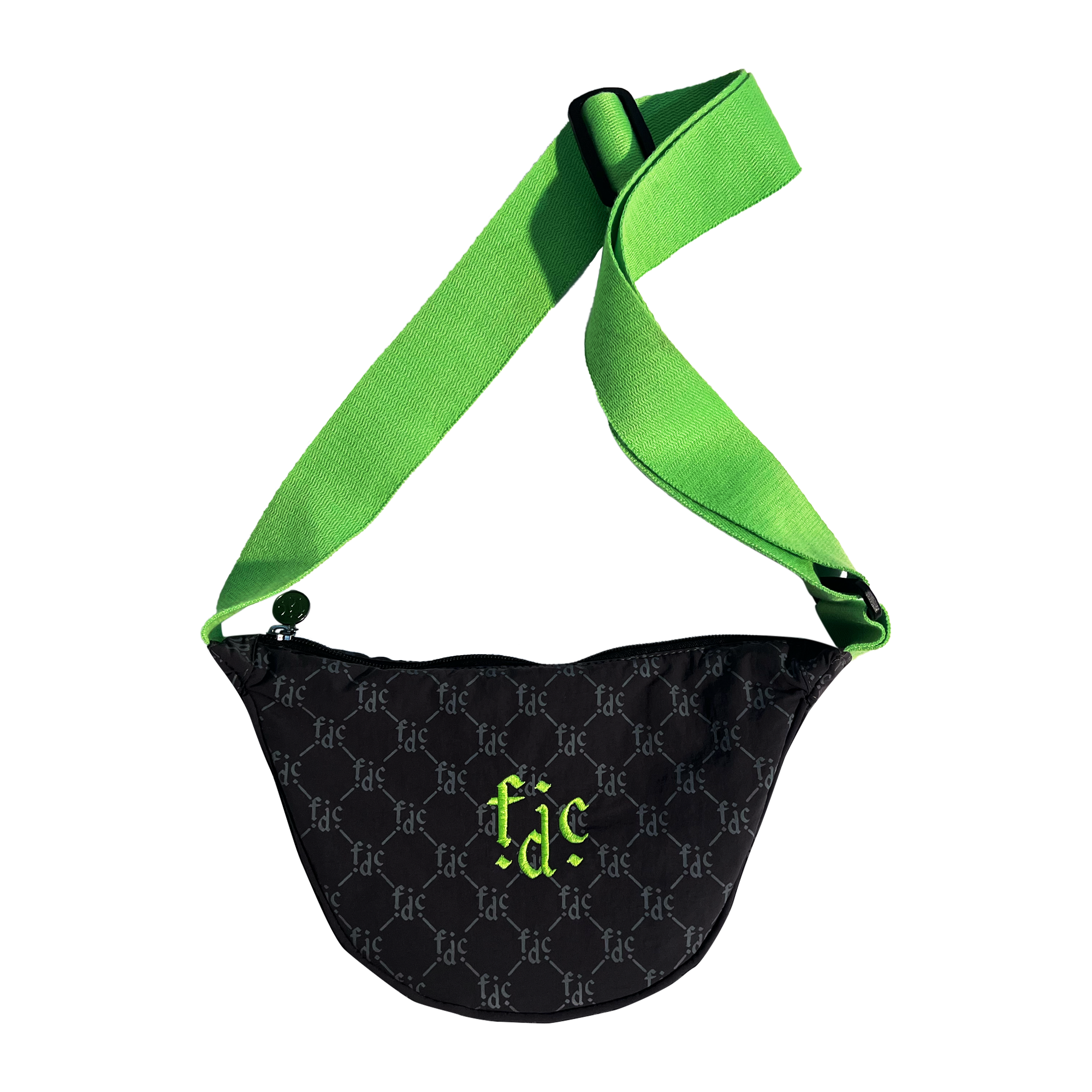 F.D.C. Monogram | Black & Green Cross Body Bag