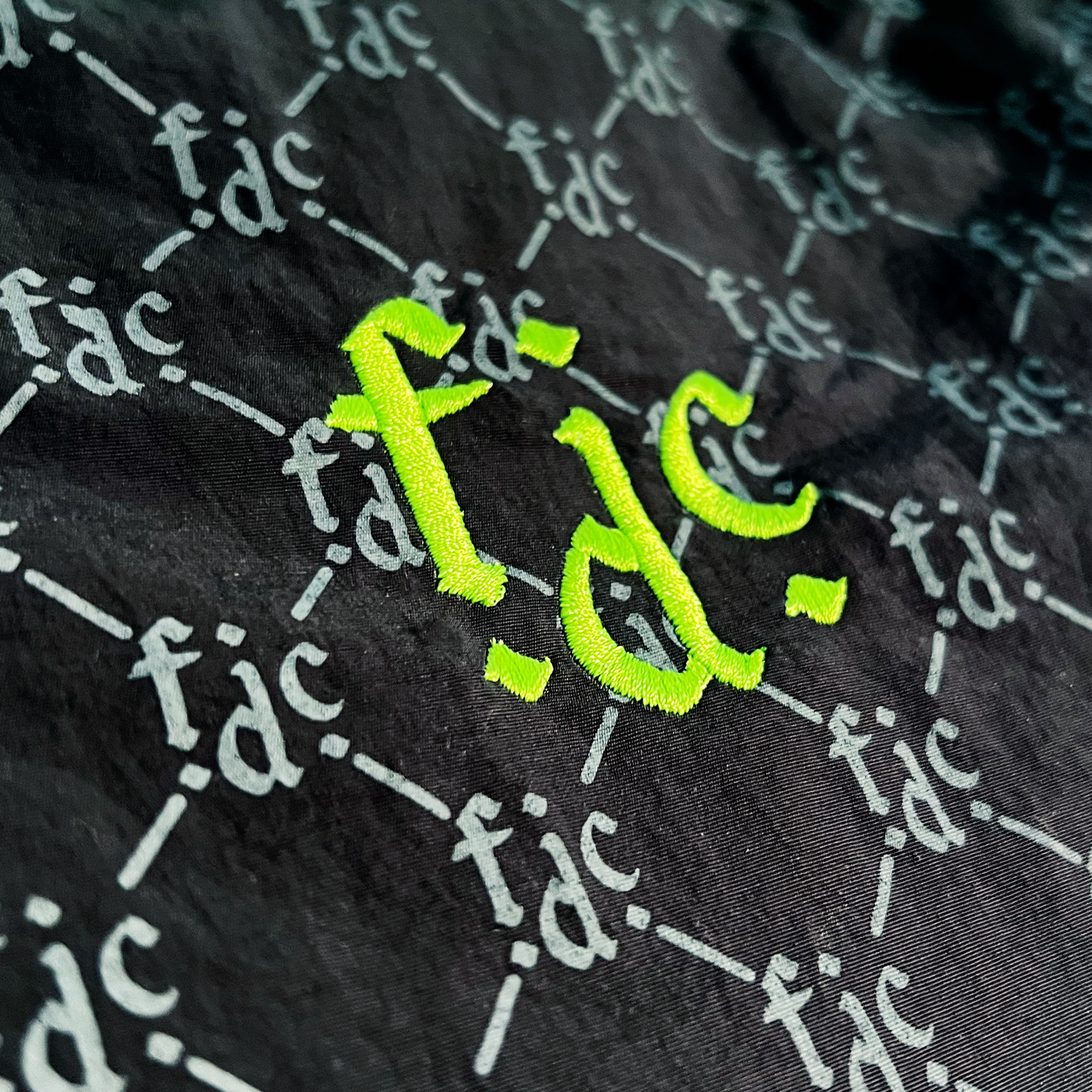 F.D.C. Monogram | Black & Green Cross Body Bag