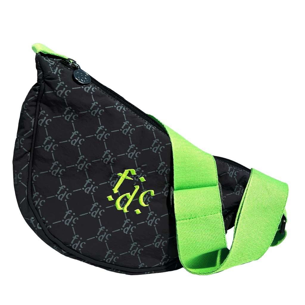 F.D.C. Monogram | Black & Green Cross Body Bag