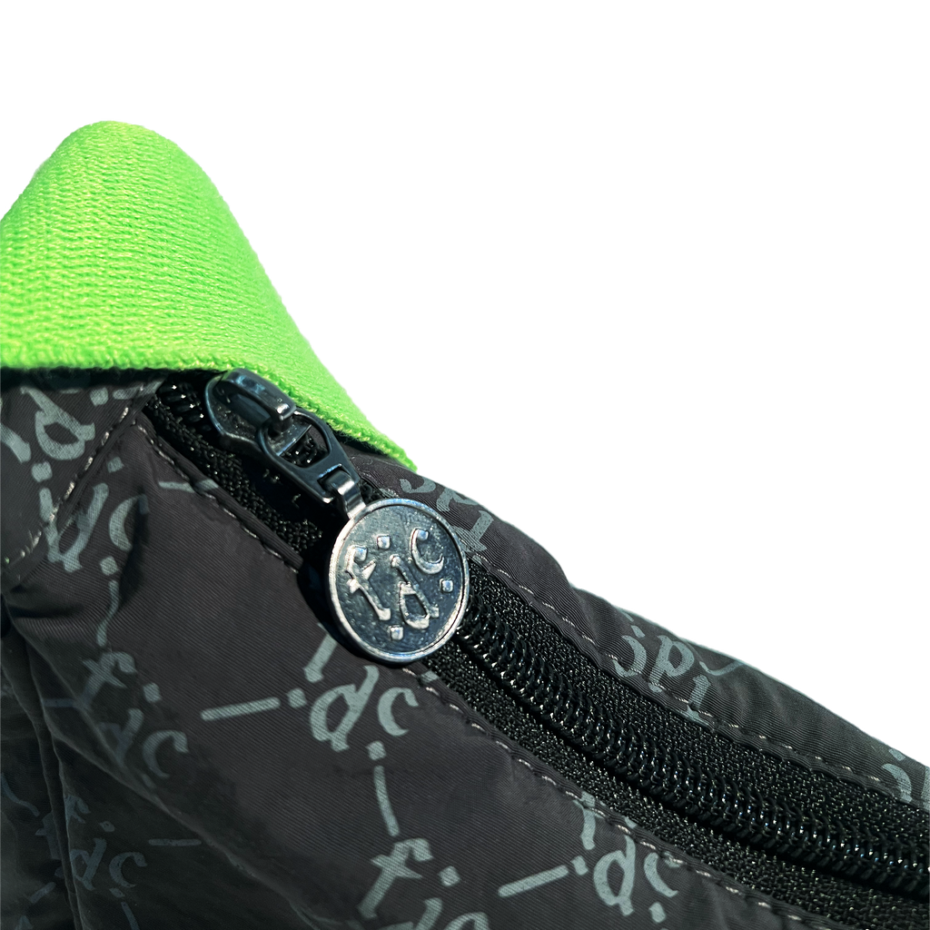 F.D.C. Monogram | Black & Green Cross Body Bag