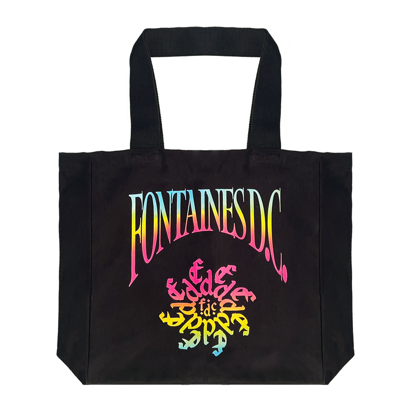 Spiral Monogram | Black Tote Bag | Fontaines D.C. | Official Store