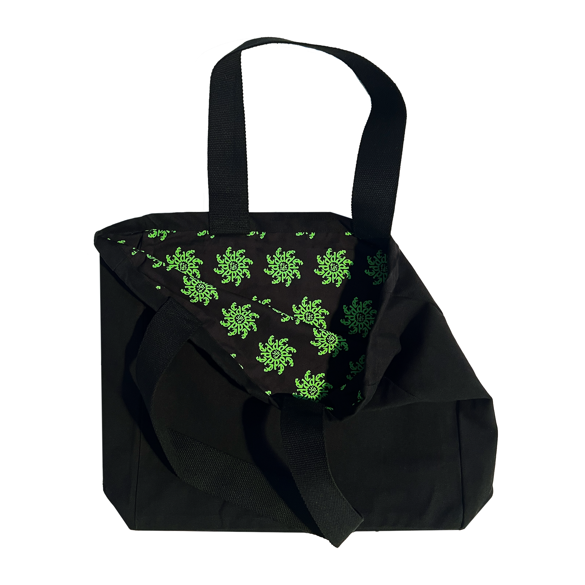 Spiral Monogram | Black Tote Bag