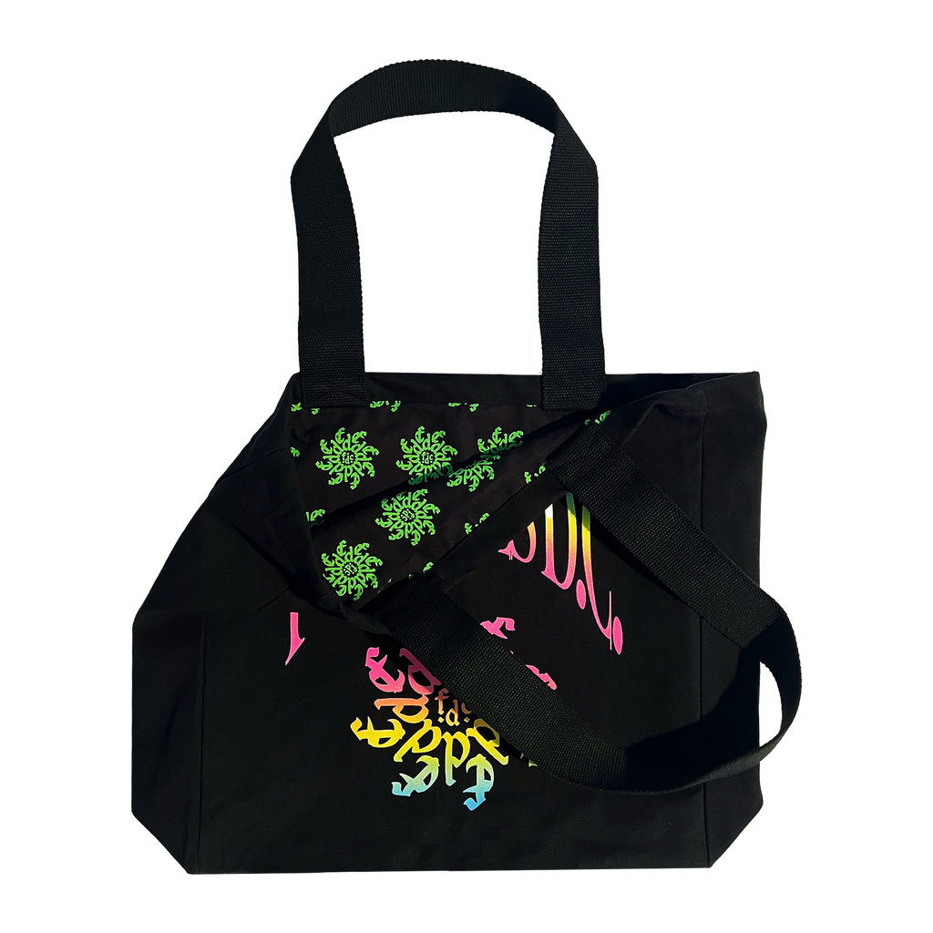 Spiral Monogram | Black Tote Bag